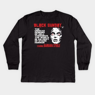 Black Sunday Kids Long Sleeve T-Shirt